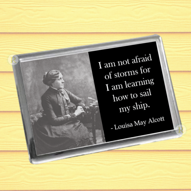 Louisa May Alcott Fridge Magnet